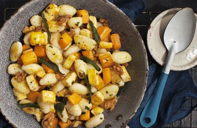 Toasted Haloumi Gnocchi with Sage & Walnuts recipe made with Lemnos Cyprus Style Haloumi Cheese