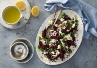 Beetroot, Lentil and Fetta Salad Recipe made with Lemnos Traditional Fetta Cheese