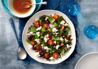 Greek Lentil Salad with Fetta Healthy Recipe made with Lemnos Traditional Fetta Cheese